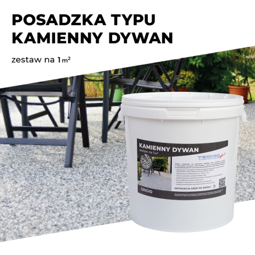 Kamienny dywan - zestaw posadzkowy do samodzielnego wykonania na 1 m2