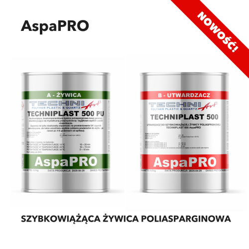 Techniplast 500 AspaPRO – Dwuskładnikowa, szybkowiążąca żywica poliasparginowa
