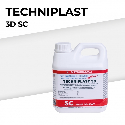 TECHNIPLAST 3D - SC przezroczysty utwardzacz do żywicy epoksydowej do wykonywania odlewów